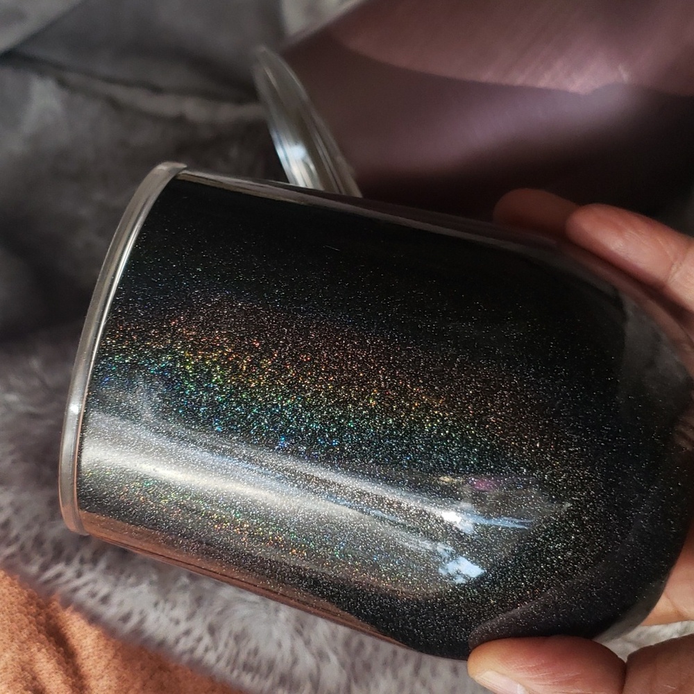 Corkcicle 12oz tumbler for hot and cold bevvies.
